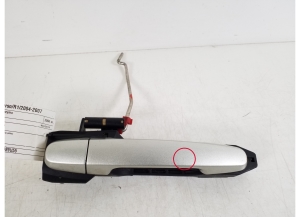 Front door external opening handle and its details