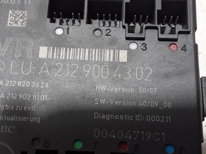 Mercedes Benz E-Class W207 (2009–2017) Front door control unit A2129004302 - 2