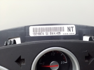 Opel Zafira B (2005–2014) Instrument cluster 13216674 - 3