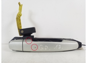 TOYOTA Corola Verso R1 (2004–2009) Rear side door exterior handle and its parts - 2