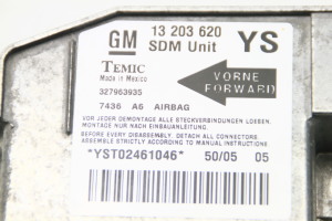 Opel Meriva (2003–2010) Airbagsteuergerät 13203620 - 3