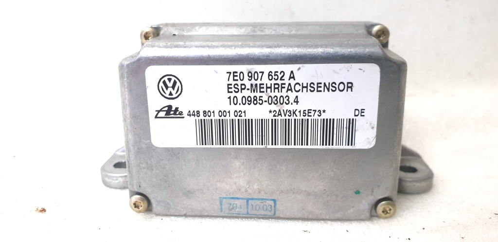 Volkswagen Touareg I (2002–2010) Computer-ESP 7E0 907 652 A Volkswagen Touareg I (2002–2010) Computer-ESP 7E0 907 652 A