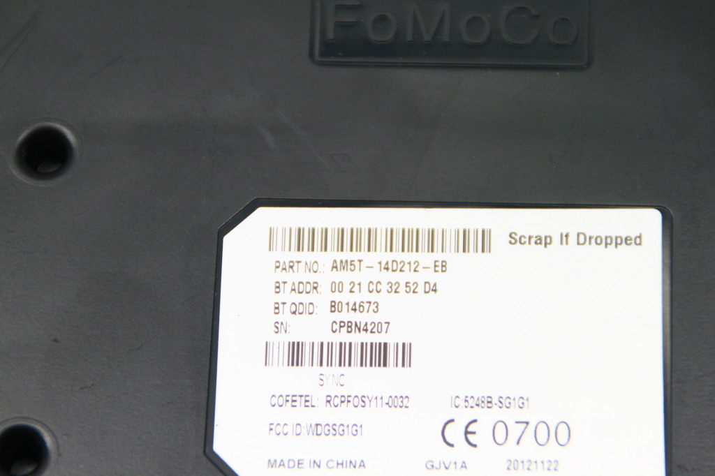 FORD Focus 3 generation (2011-2020) Unitate de control Bluetooth AM5T14D212EB 25208163