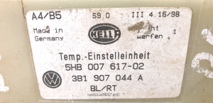 Volkswagen Passat B5 (1997–2005) Heater control panel 5HB 007 617-02 - 2
