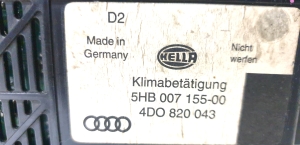 AUDI A8 D3 (2002–2010) Heater control panel 5HB 007 155-00 - 2