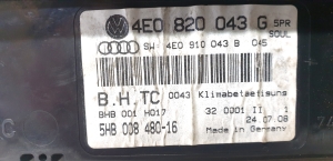 AUDI A4 B6 (2000–2005) Heater control panel 8E0 820 043 G - 3