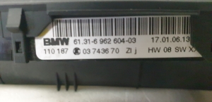 BMW 1 SERIES E81 (2007–2012) Schalter für Sitzheizung 61.31-6 962 604-03 - 2