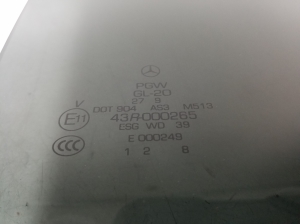 Mercedes Benz R-Class 251 (2006–2017) Aizmugurējo sānu durvju stikls A2517350810 - 2