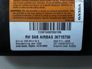 VOLVO V70 III (2007–2017) Sitzairbag vorne 30715730 - 3
