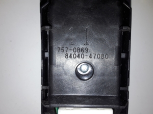 TOYOTA PRIUS Prime (2016–2022) Front door glass switch 8404047080 - 2