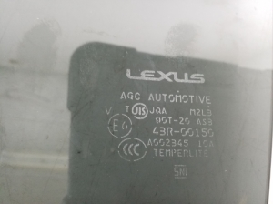 LEXUS NX (2014–2021) Aizmugurējo sānu durvju stikls 68104-78020 - 3