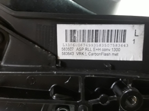 Opel Astra J (2009–2017) Side mirror and its parts 583507 - 2