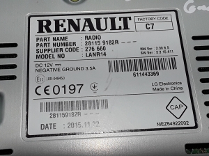 RENAULT Scenic (2016–2026) Autoraadio 281159182R - 3