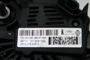 RENAULT Captur (2013–2019) Lichtmaschine 231007842R - 2