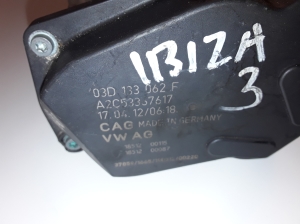Volkswagen Polo V (2009–2017) Gaasiklapp 03D133062F - 2