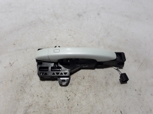 Front door external opening handle and its details
