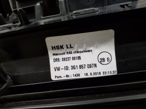 Volkswagen Passat B8 (2014–2023) Kindalaegas 3G1857097N - 4