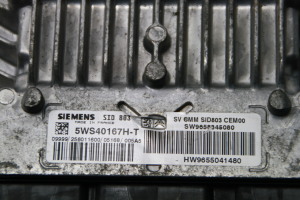 Peugeot 407 (2004–2010) Engine control unit 9655041480 - 2