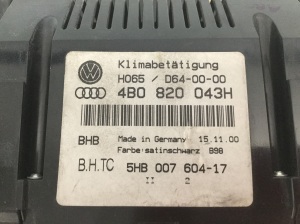 AUDI A6 C5 (1997–2005) Heizungsbedienteil 4B0820043H - 4