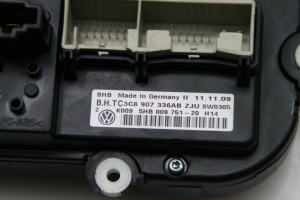 Volkswagen Golf VI (2008–2013) Heizungsbedienteil 3C8907336AB - 3