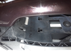 AUDI A3 8V (2012–2020) Rear side door exterior handle and its parts 7P6839885 - 2