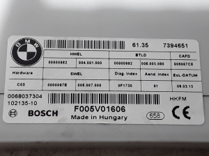 BMW 5 SERIES F11 (2010–2017) Control unit 7394651 - 3