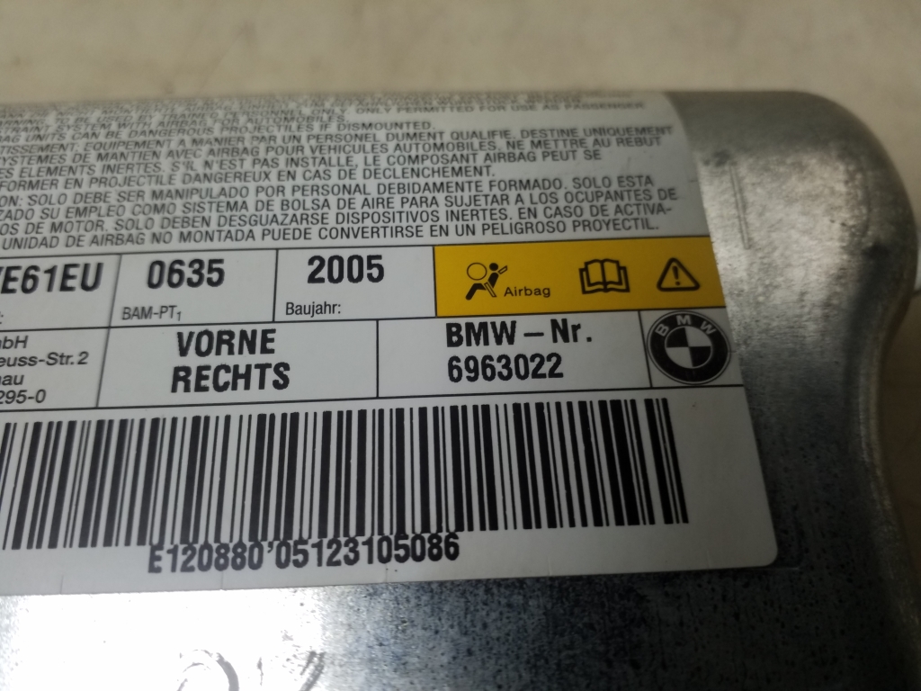 BMW 5 Series E60/E61 (2003-2010) SRS передней правой двери 6963022 24946333