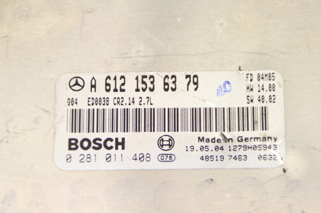 MERCEDES-BENZ M-Class W163 (1997-2005) Motorkontrolenhed ECU A6121536379 24719400