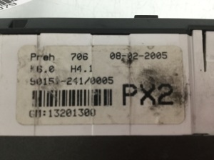 Opel Astra H (2004–2010) Heater control panel 13201300 - 3