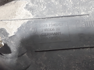 BMW 5 SERIES G31 (2017–2026) Rear underbody shield 7340787 - 2