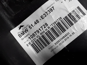 BMW 5 SERIES G31 (2017–2026) Schalldämmung 7391728 - 3