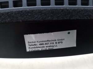 AUDI Q7 (2015–2026) Instrument cluster trim 4M0857115B - 4