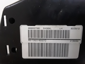 Peugeot 508 (2010–2017) Priekšējā sēdekļa drošības spilvens 9686337580 - 3