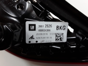 Opel Corsa E (2014–2018) Tail light on trunk lid 39012626 - 2