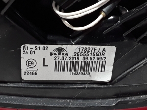 RENAULT Clio V (2019–2026) Eckleuchte hinten 265551550R - 4