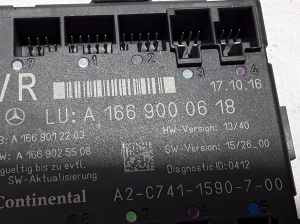 Mercedes Benz GLS 166 (2015–2019) Priekšējo durvju vadības bloks A1669000618 - 3