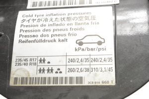 Volkswagen Passat CC CC (2008–2017) Degvielas uzpildes vāciņš 3C8010668T - 2