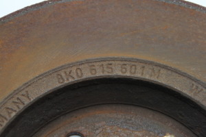 AUDI A6 C7 (2011–2018) Rear brake disc 8K0615601M - 2