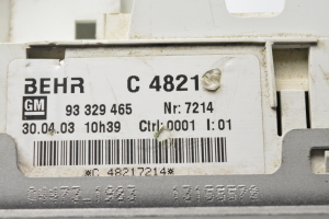Opel Meriva (2003–2010) Heizungsbedienteil 93329465 - 3