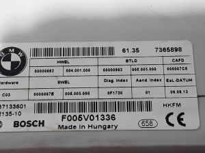 BMW 5 SERIES F11 (2010–2017) Control unit 7365898 - 3