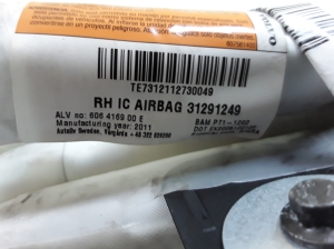 VOLVO XC70 (2007–2016) Katuse turvapadi 31291249 - 2