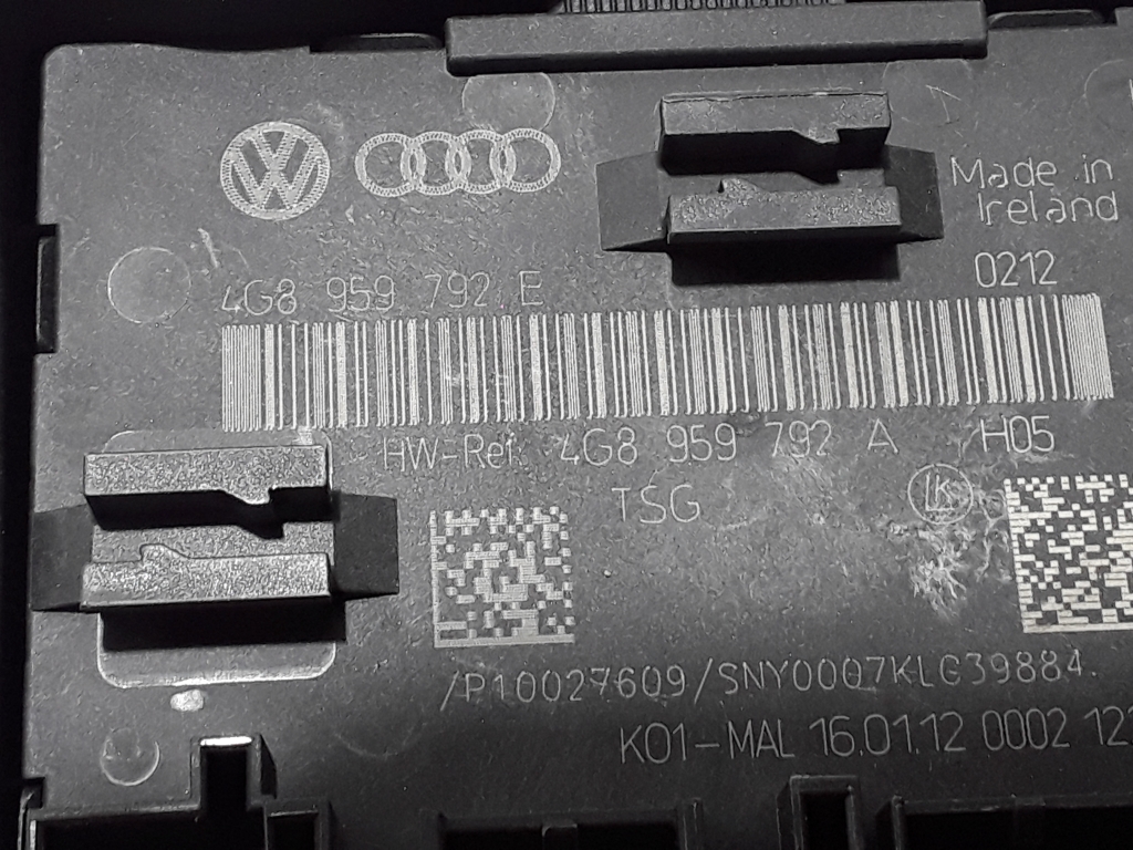 AUDI A6 C7/4G (2010-2020) Priekšējo kreiso durvju vadības bloks 4G8959792E 22478368