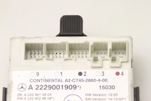 Mercedes Benz C-Class 205 (2014–2021) Priekšējo durvju vadības bloks A2229001909 - 3