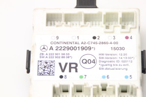Mercedes Benz C-Class 205 (2014–2021) Priekšējo durvju vadības bloks A2229001909 - 4
