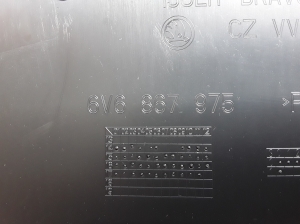 Skoda Fabia MK 3 (2014–2021) Heckklappen Innenverkleidung 6V6867975 - 2