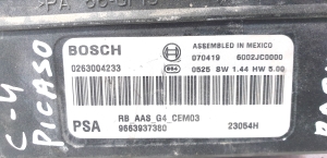 Citroen C4 Picasso (2007–2013) Parkošanās sistēmas vadības bloks 0263004233 - 3