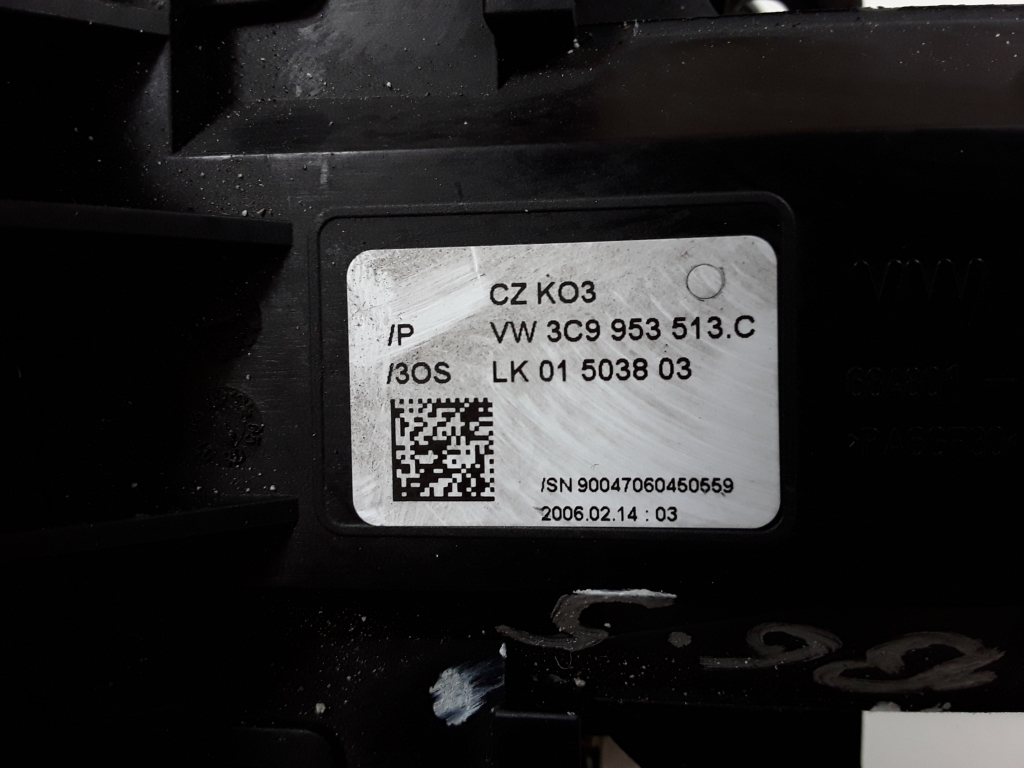 VOLKSWAGEN Passat B6 (2005-2010) Подрулевой переключатель 3C9953513C,3C9953513C 27645614
