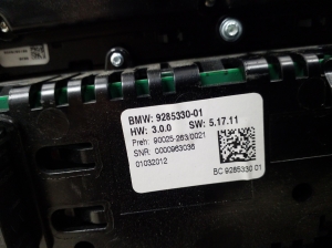 BMW 5 SERIES F10 (2010–2017) Heater control panel 9285330 - 5