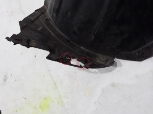 Mercedes Benz ML-Class 164 (2005–2011) Front wheel arch liner, front section A1648840122 - 4