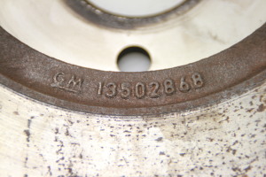 Opel Mokka (2012–2020) Rear brake disc 13502864 - 3